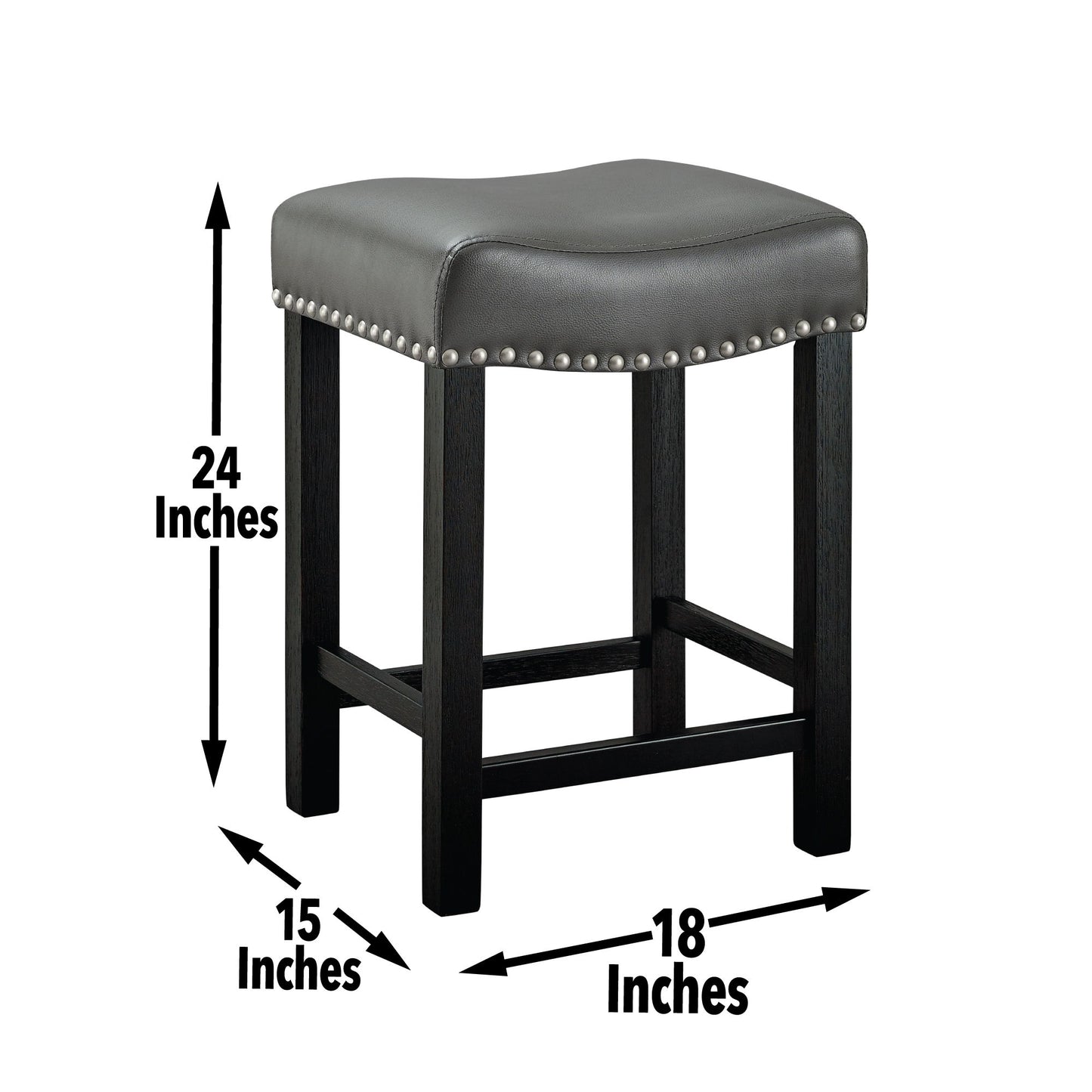 Aspen - Counter Stool - Dark Gray