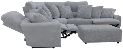 Majesty - Deep Seating Power Reclining Sectional And Ottoman