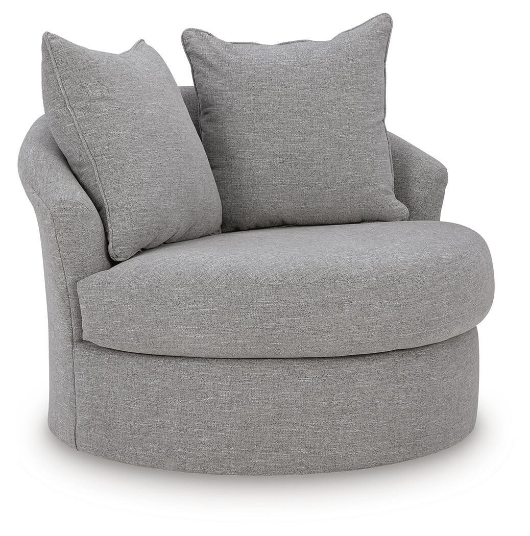UrbanCrest - Swivel Accent Chair - Pewter