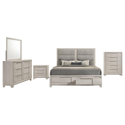Farre 5-piece Queen Bedroom Set Washed Grey