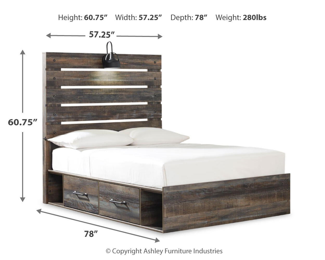 Drystan - Panel Bed