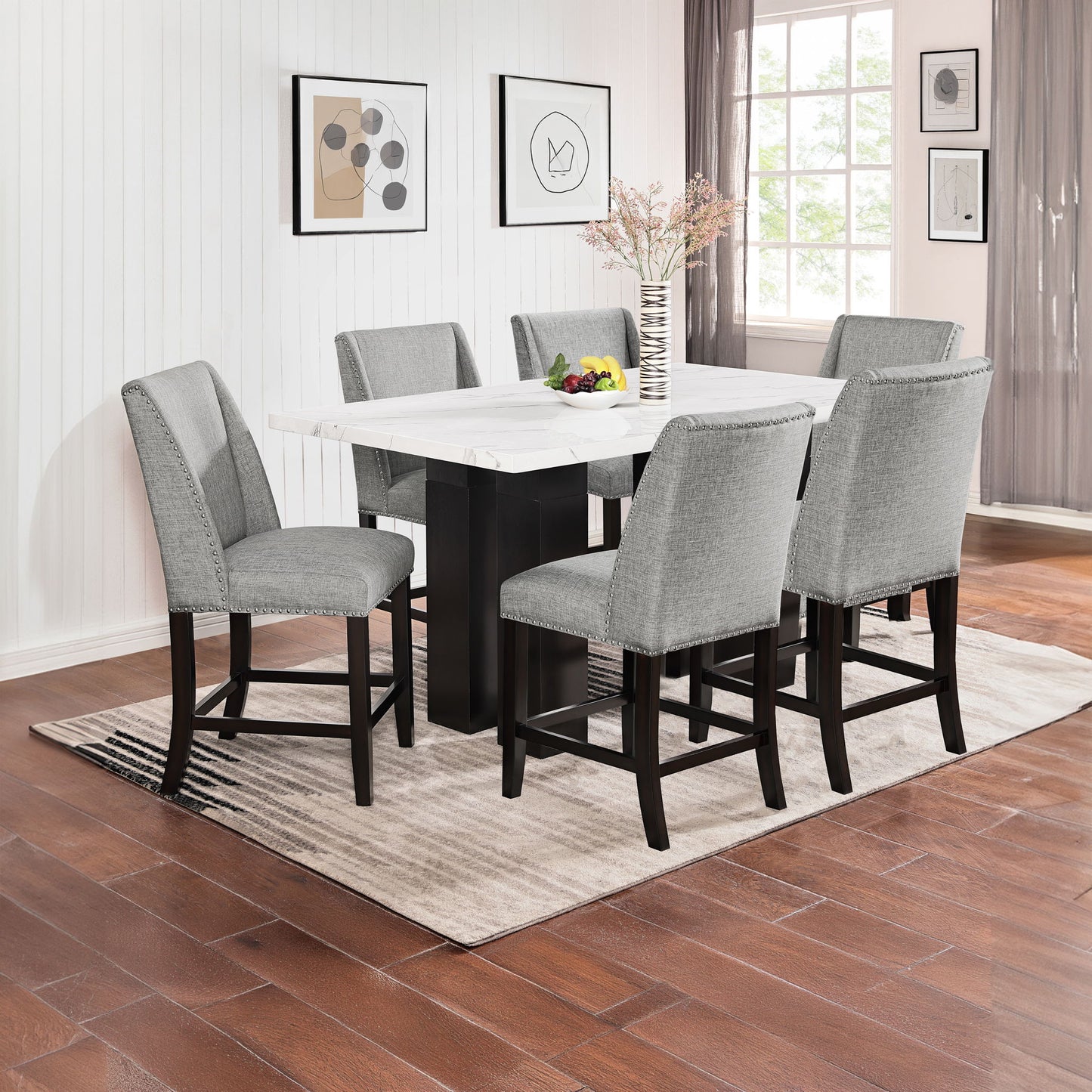 Faust - Adjustable Table Counter Chairs Set