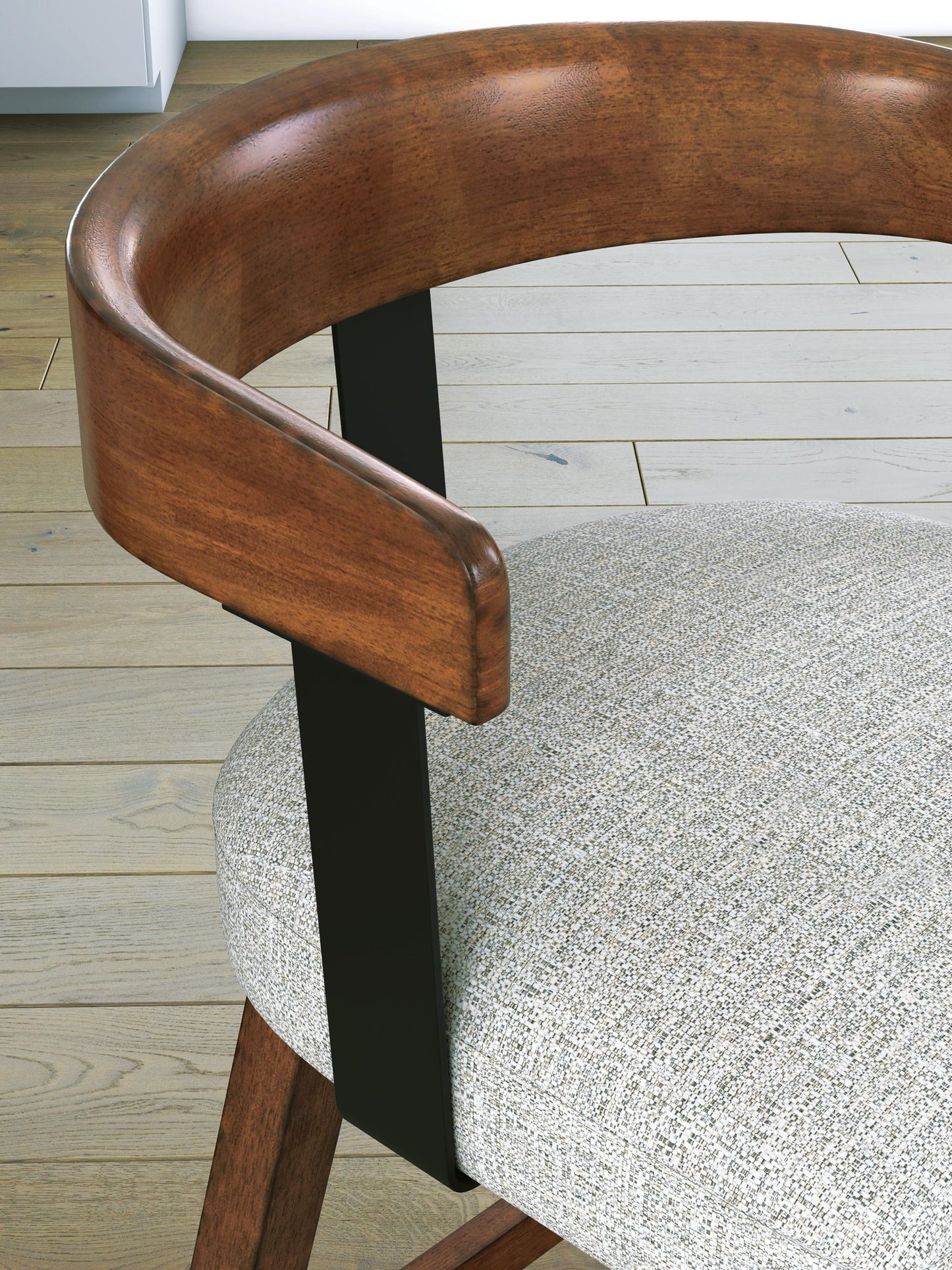 Ralene - Upholstered Swivel Barstool (Set of 2) - Medium Brown