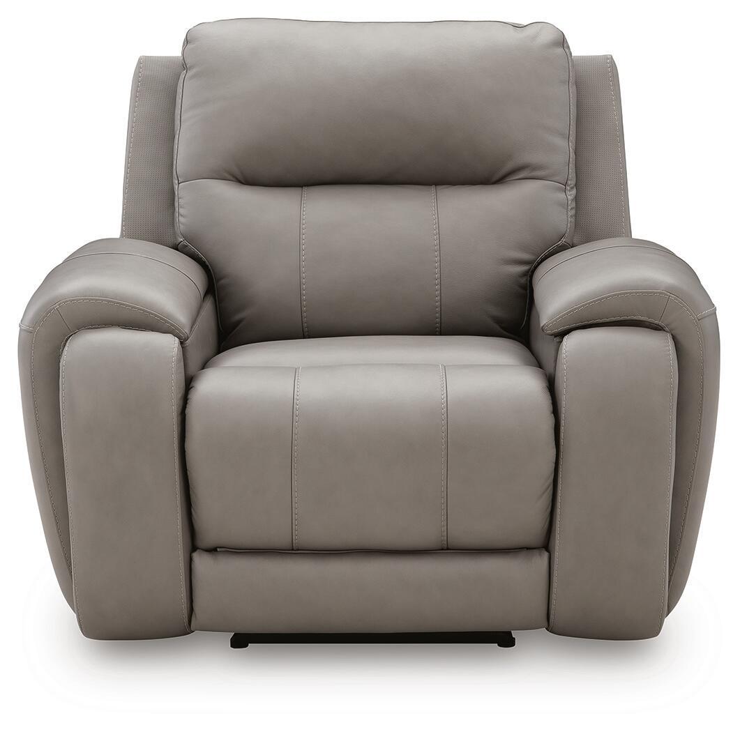 Real Moments - Power Recliner With Audio Seating - Ash