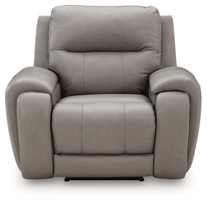 Real Moments - Power Recliner With Audio Seating - Ash