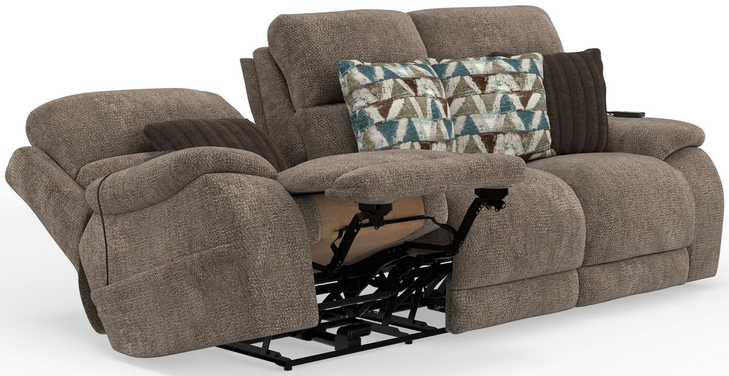 Joya - Power Headrest Power LayFlat Reclining Sofa With CR3 Heat/Massage/Lumbar/ZG