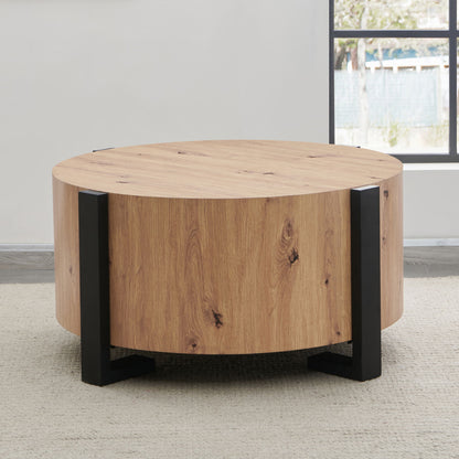 Darcie - Faux Wood Round Table