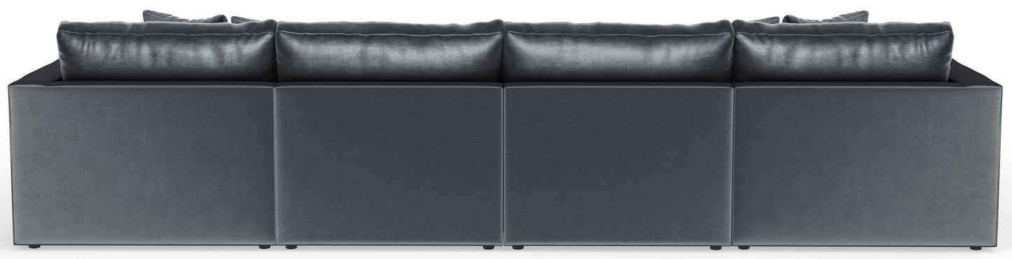 Remington - Modular Sofa And Cocktail Ottoman - Slate