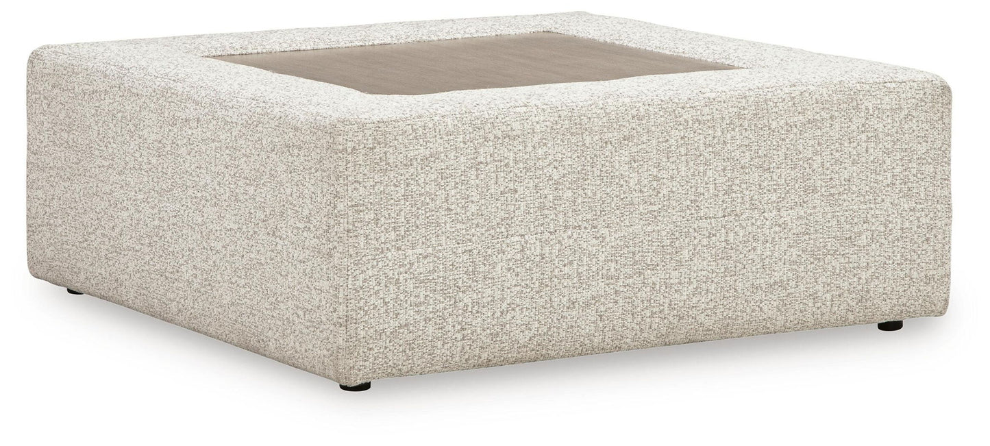 Ashbourne Estate - Oversized Accent Ottoman - Snowstone