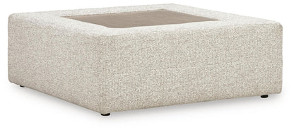 Ashbourne Estate - Oversized Accent Ottoman - Snowstone