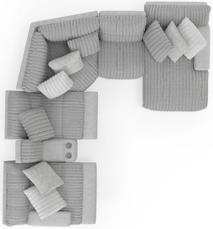 Abraxas - 6 Piece Reclining Sectional