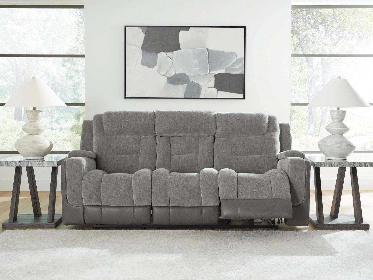 Mixed Motion - Power Reclining Sofa With Adjustable Headrest