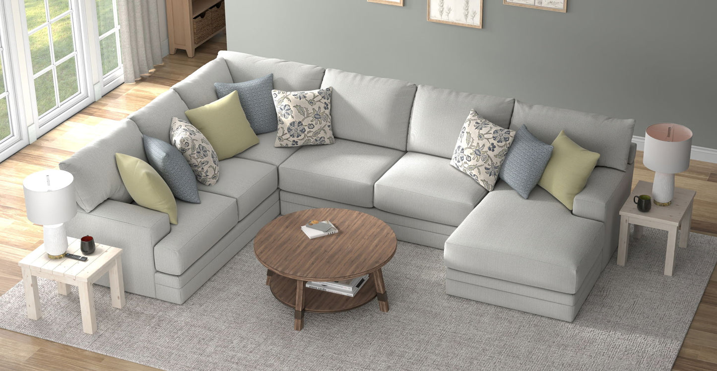 Stockbridge - Sectional With Comfort Coil Seating And 9 Accent Pillows Included