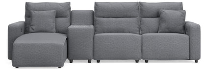 Modmax II - Reclining Sectional - Salt And Pepper