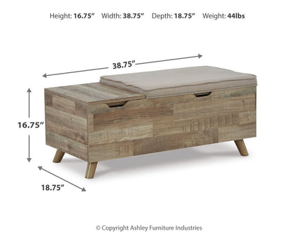 Gerdanet - Storage Bench - Beige