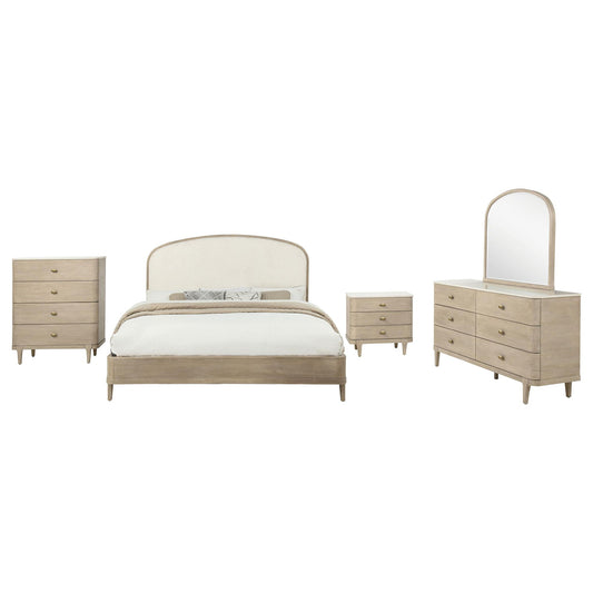 Lucaire 5-piece Queen Bedroom Set Sandstone