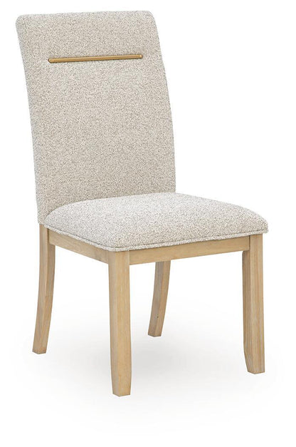 Lasinger - Dining Upholstered Side Chair (Set of 2) - Light Brown