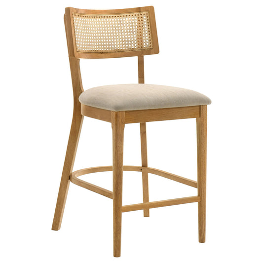 Fabra Cane Back Counter Height Chair Honey Wheat (Set of 2)
