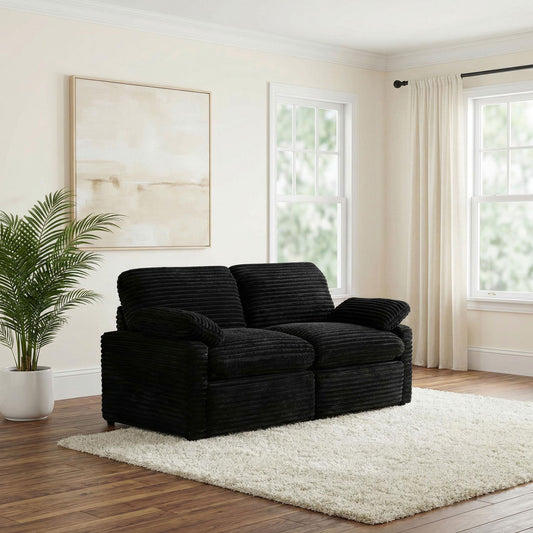 Collins Modular Power Loveseat Black