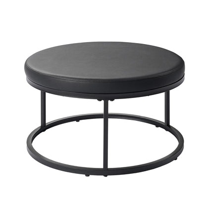 Forma - 4 Piece Occasional Set (1 Coffee, 1 Large End Table & 1 Stool, 1 Small End Table) - Black / White / Gray