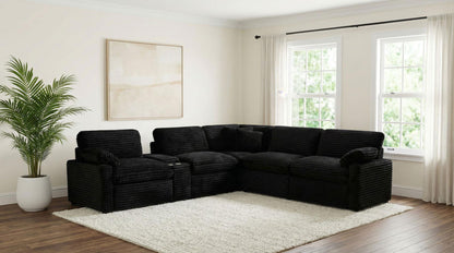 Collins 6-piece Modular Power Reclining Sectional Black