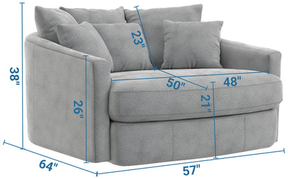 Matty - Round Accent Cuddle Chaise