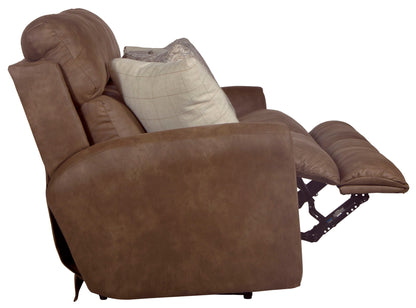 Justine - Lay Flat Reclining Sofa - Burlap