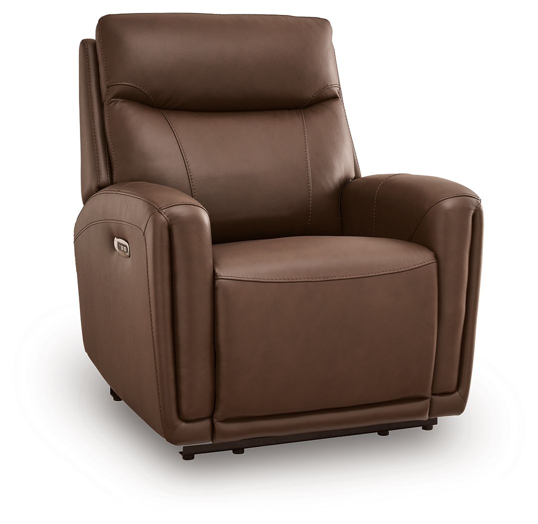 Pincara - Power AutoGlide Recliner With Audio System - Umber