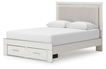 Zuraleus - Upholstered Panel Platform Storage Bed