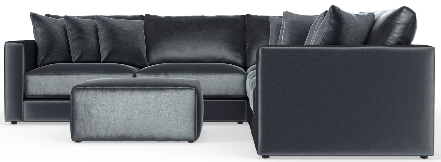 Remington - Modular Sofa And Cocktail Ottoman - Slate