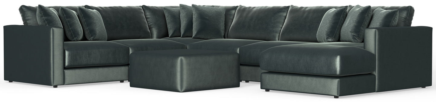 Remington - Modular Sofa And Cocktail Ottoman - Pine