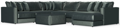 Remington - Modular Sofa And Cocktail Ottoman - Pine