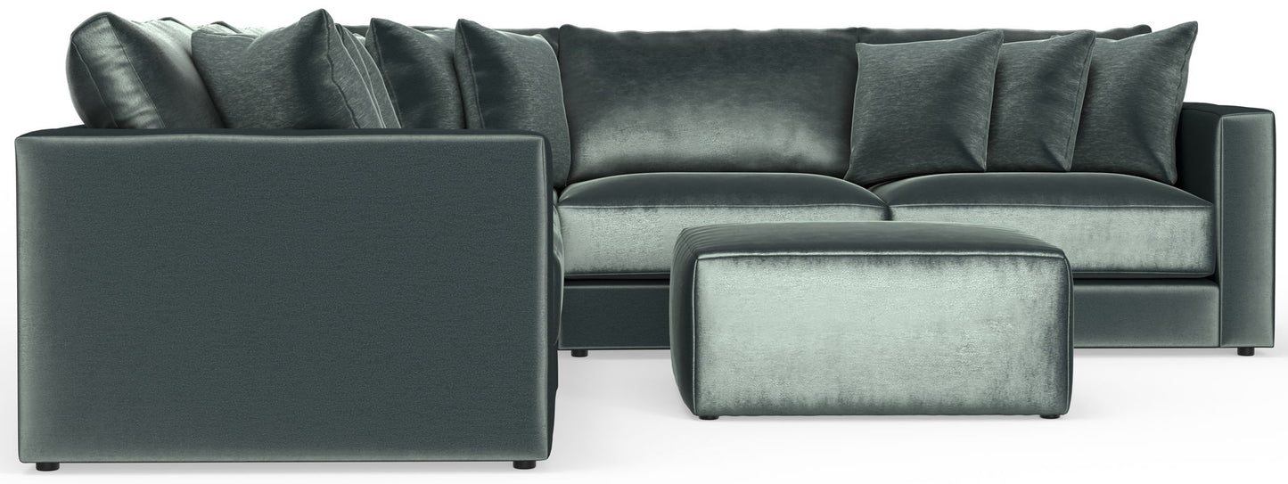 Remington - Modular Sofa And Cocktail Ottoman - Pine