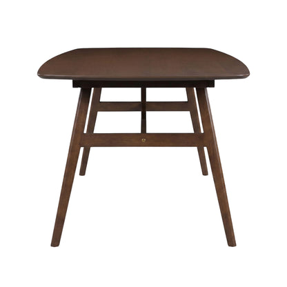 Miller - 78" Complete Dining Table - Dark Brown
