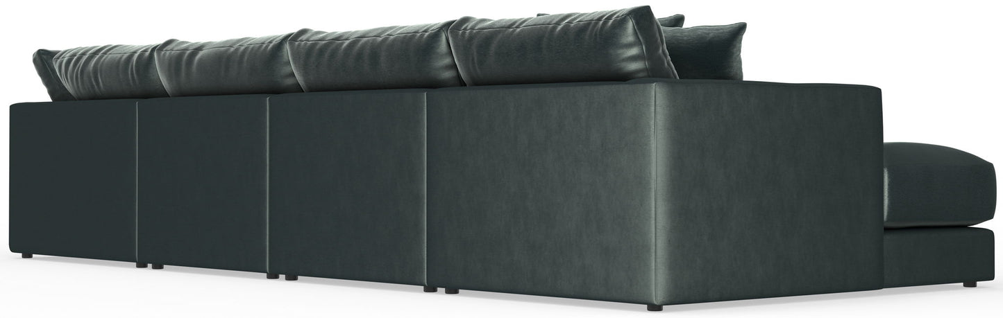 Remington - Modular Sofa And Cocktail Ottoman - Pine