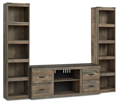Trinell - 3-Piece Entertainment Center - Brown