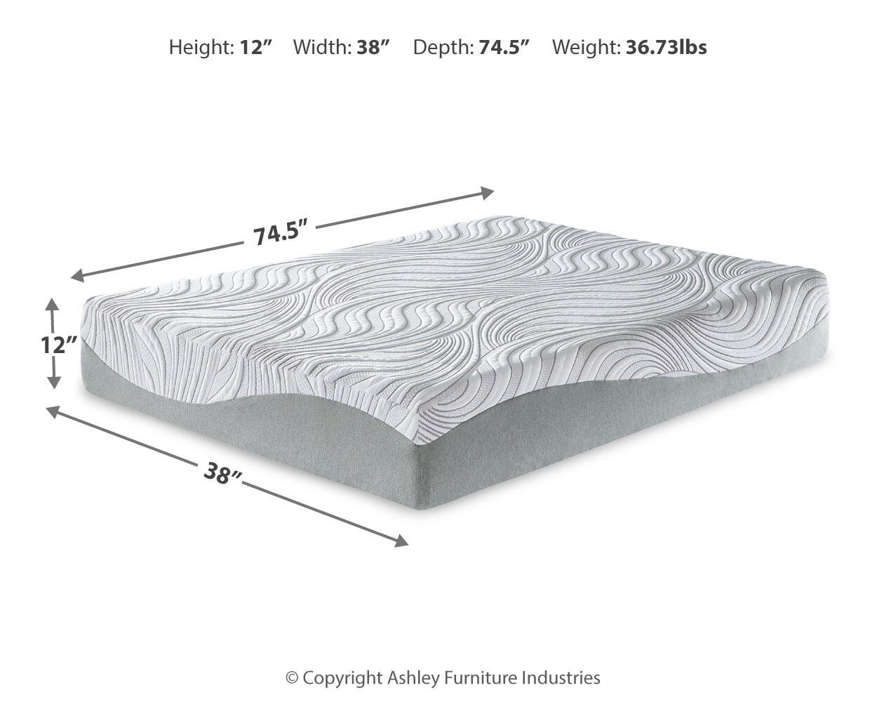 12 Inch Memory Foam - Ultra Plush Mattress