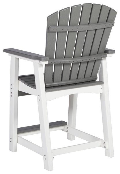 Transville - Barstool (Set of 2) - Gray / White