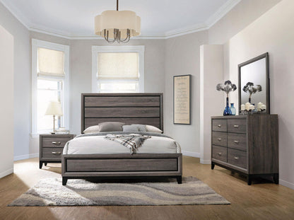 Watson Four-piece Eastern King Bedroom Set Grey Oak