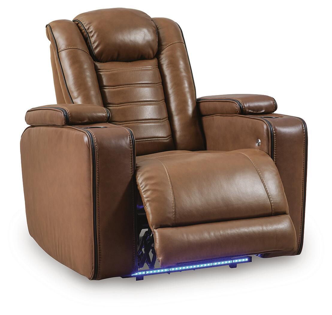 Gruaro - Power Recliner With Adjustable Headrest - Amber