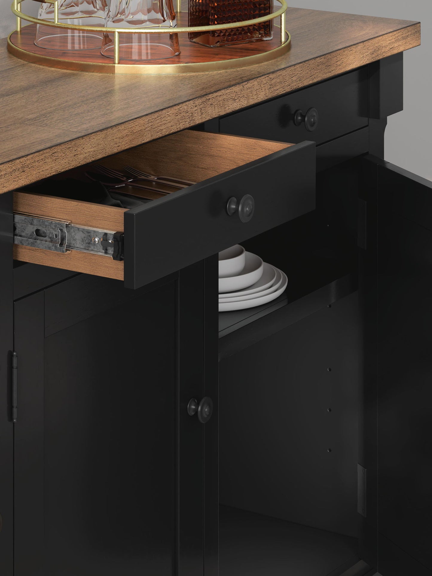 Wildenauer - Dining Room Buffet - Brown / Black