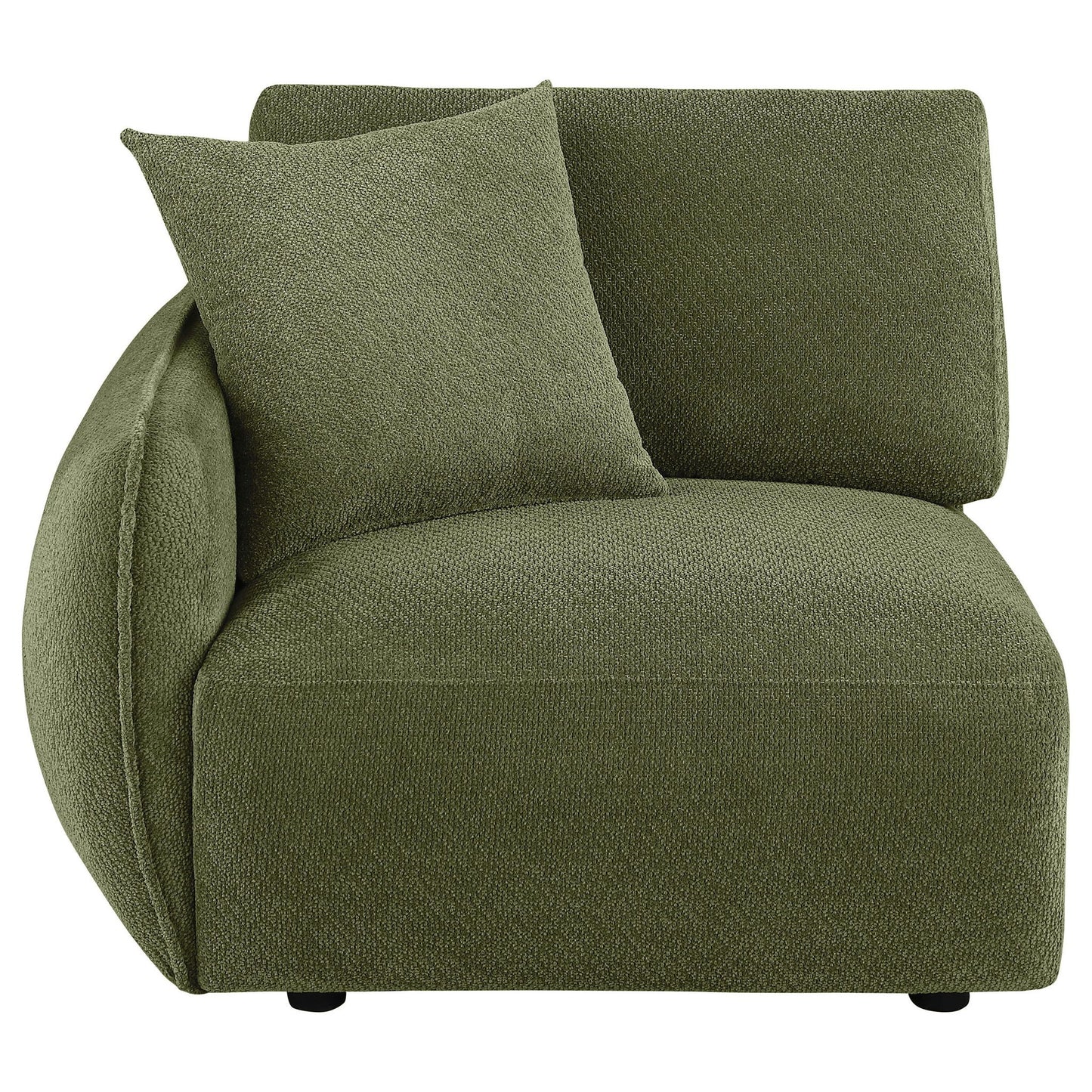 Elysia Fabric Upholstered Modular LAF Chair Green