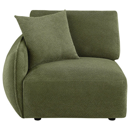 Elysia Fabric Upholstered Modular LAF Chair Green