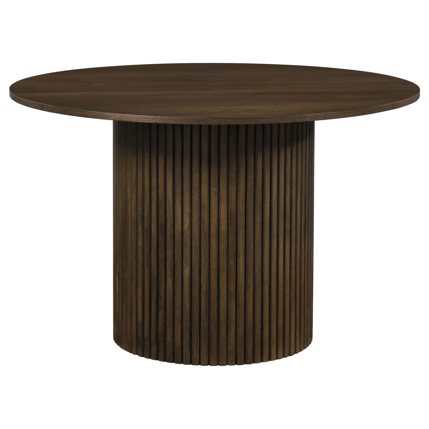 Hamlyn 47-inch Round Wood Dining Room Table Walnut