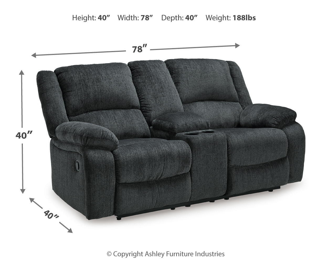 Draycoll - Reclining Loveseat