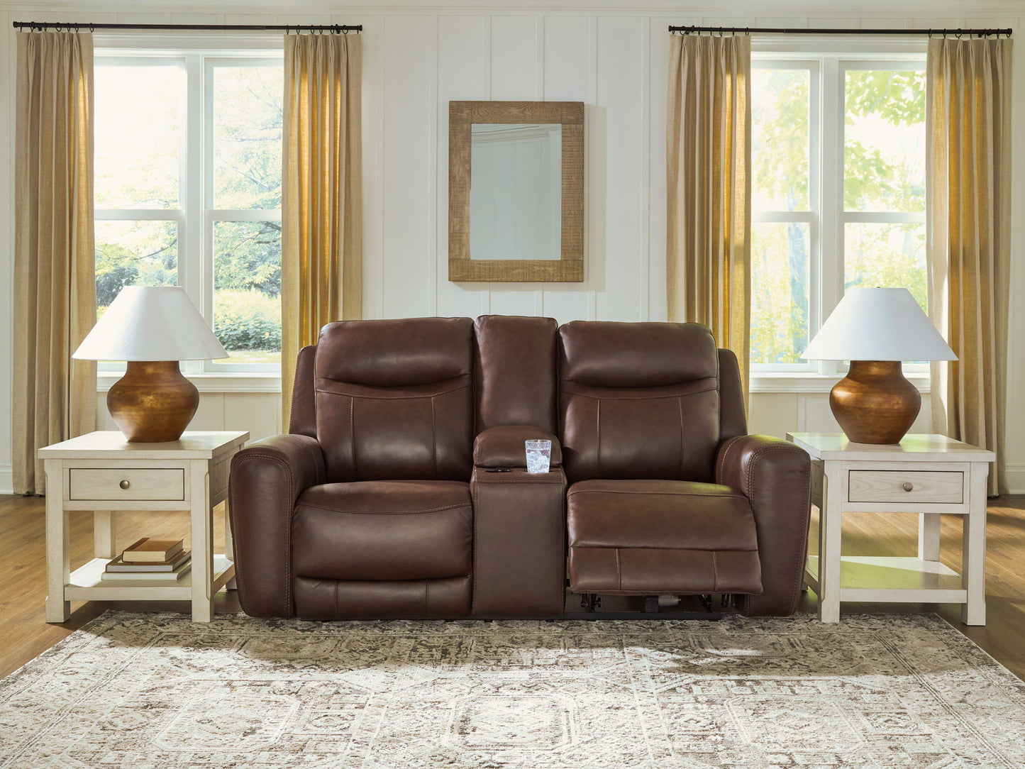 Gravier - Power Reclining Loveseat With Console / Adjustable Headrest - Cordova