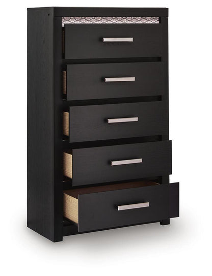 Brizmore - Five Drawer Chest - Black