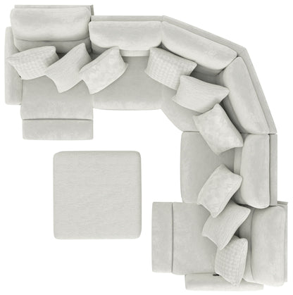 Majesty - Deep Seating Power Reclining Sectional And Ottoman
