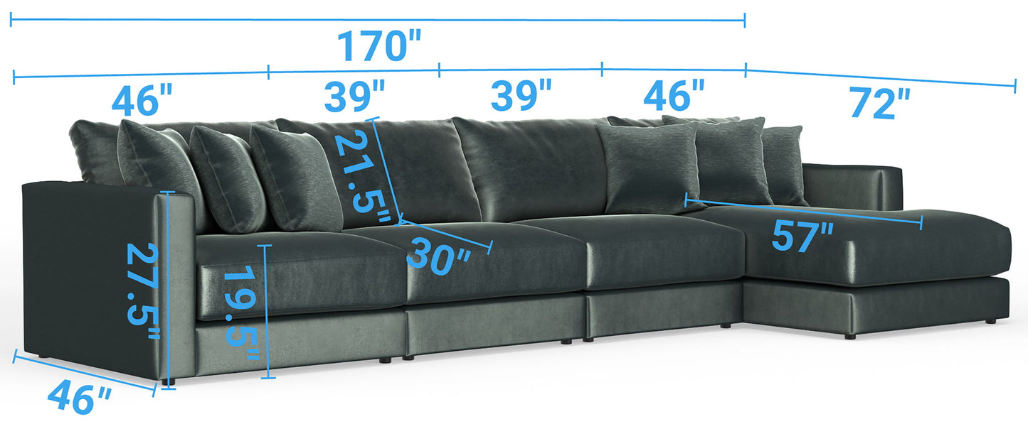 Remington - Modular Sofa - Pine