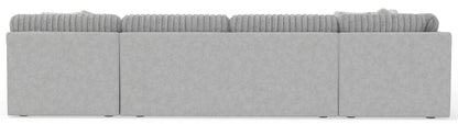 Logan - Upholstered Sectional With Comfort Coil Seating - 46" Cocktail Ottoman And Accent Pillows Included